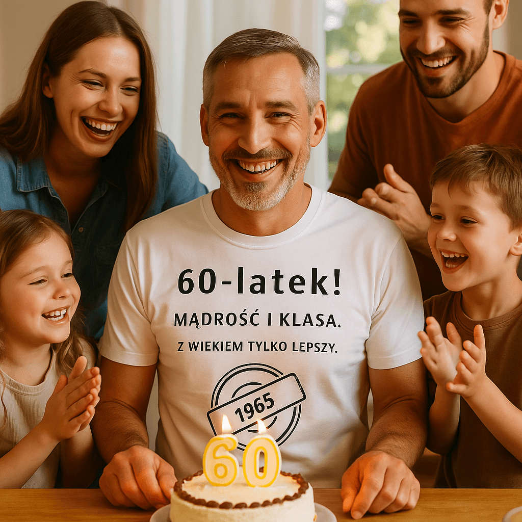 60-latek! Mądrość i klasa. Z wiekiem tylko lepszy (biała) – Wersja Limitowana 1965