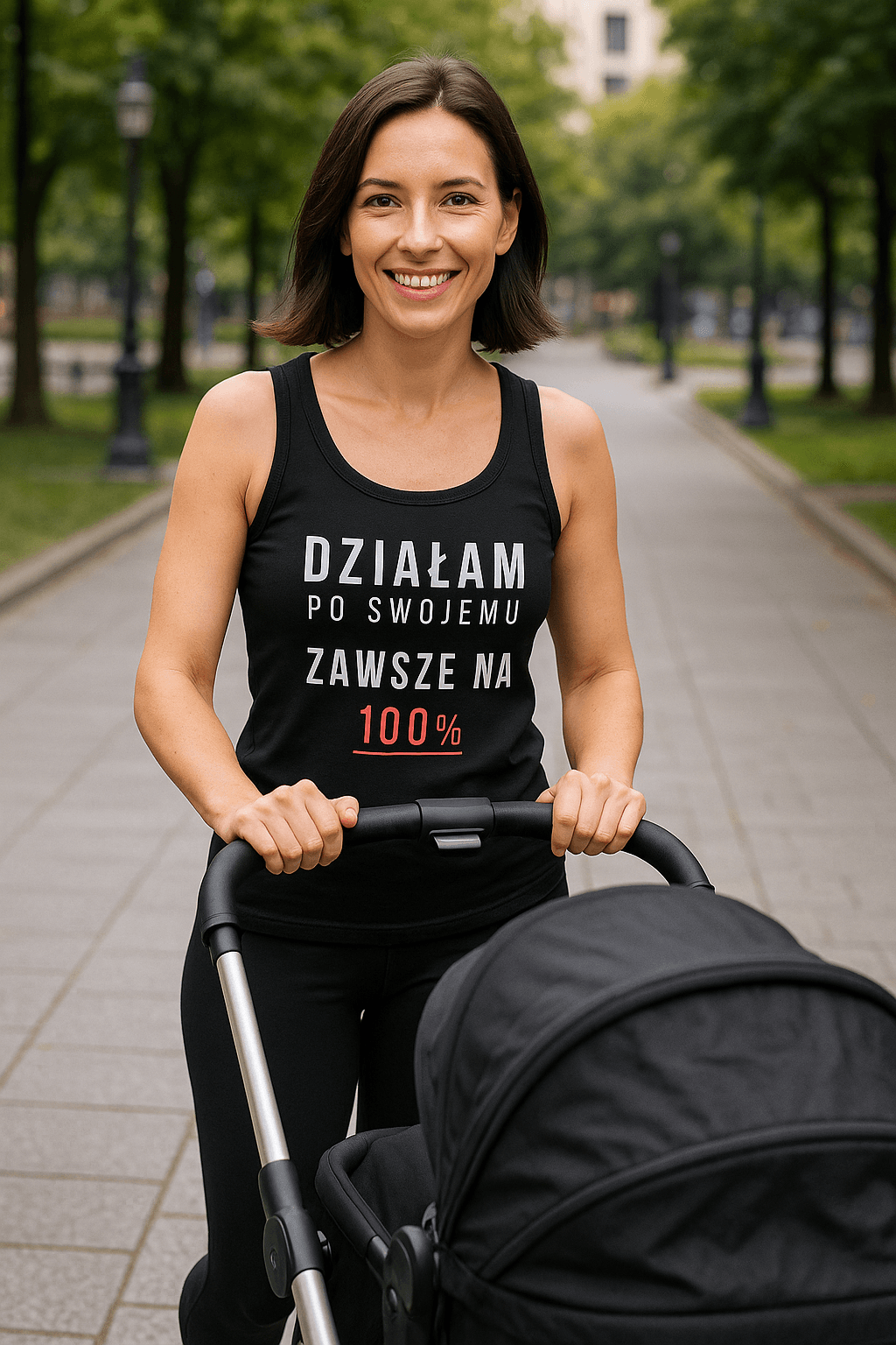 Zawsze na 100% Tank Top - Strong Pretty Collection (czarna)