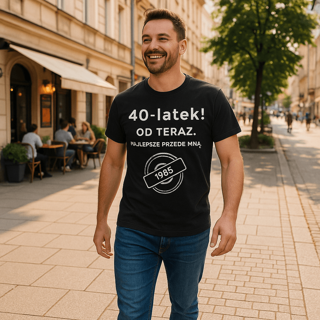 40-latek! Od teraz. To dopiero początek (czarna) – Wersja Limitowana 1985