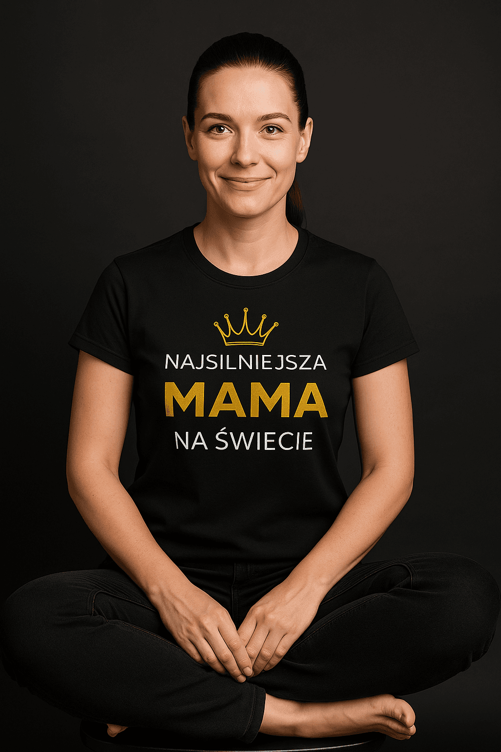 Najsilniejsza Mama - Mama Gold Edition (czarna)