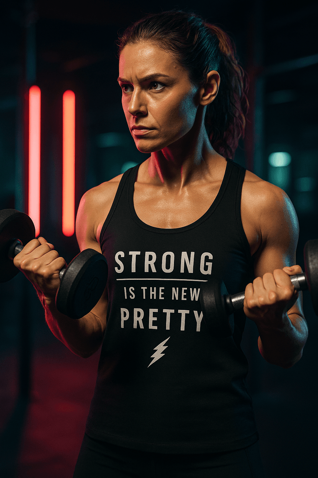 Strong Is The Pretty Tank Top - Pretty Strong Collection (czarna)