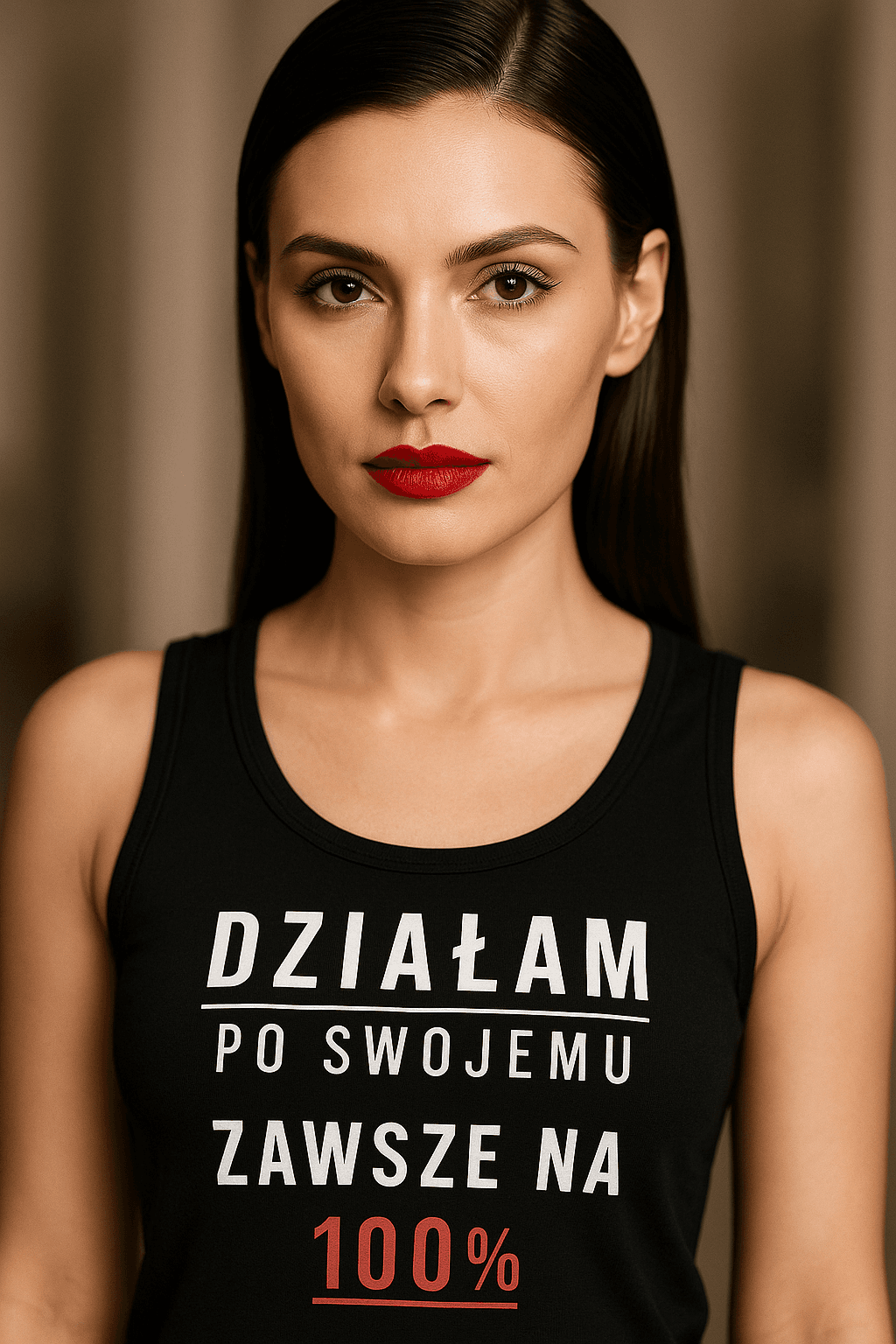 Zawsze na 100% Tank Top - Strong Pretty Collection (czarna)