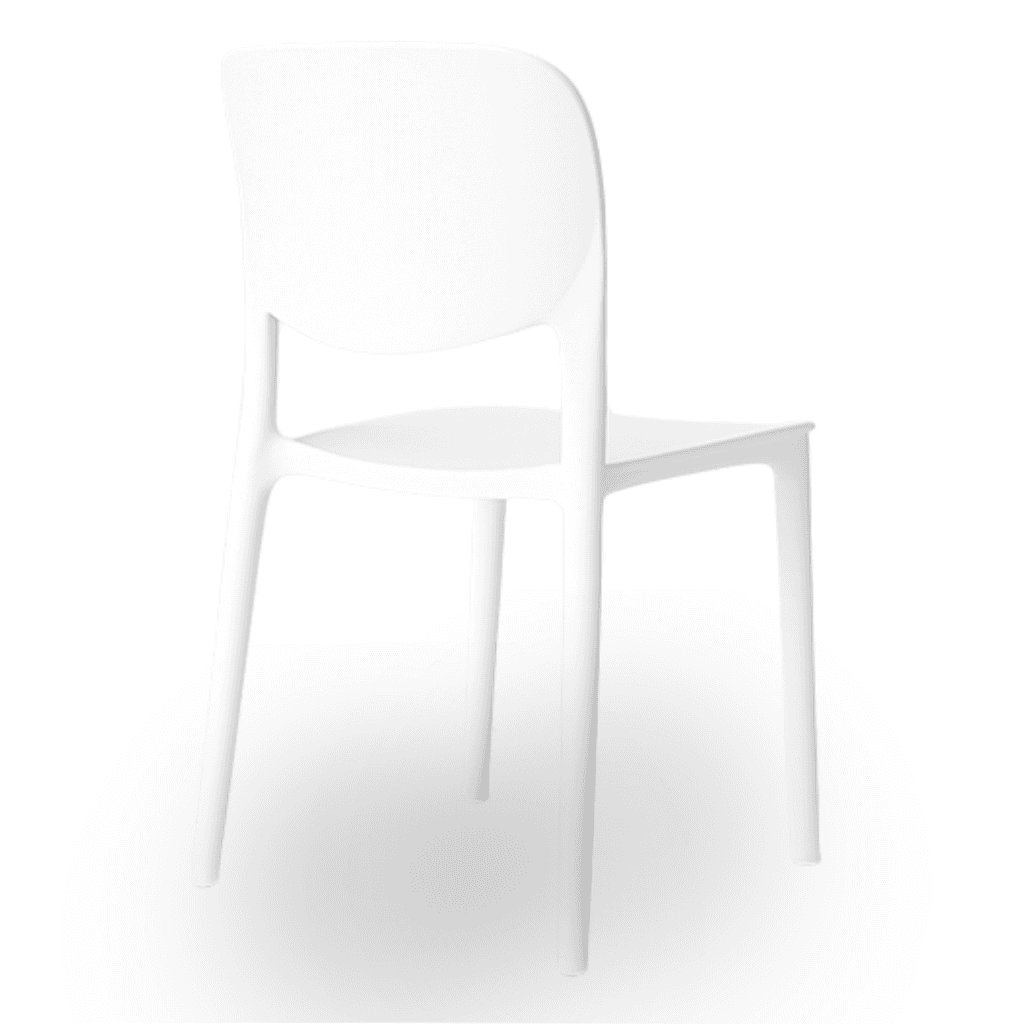 Nordic krzesło konferencyjne, plastikowe, białe, sztaplowane – do gastronomii, domu, biura i na eventy