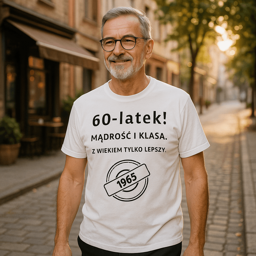 60-latek! Mądrość i klasa. Z wiekiem tylko lepszy (biała) – Wersja Limitowana 1965