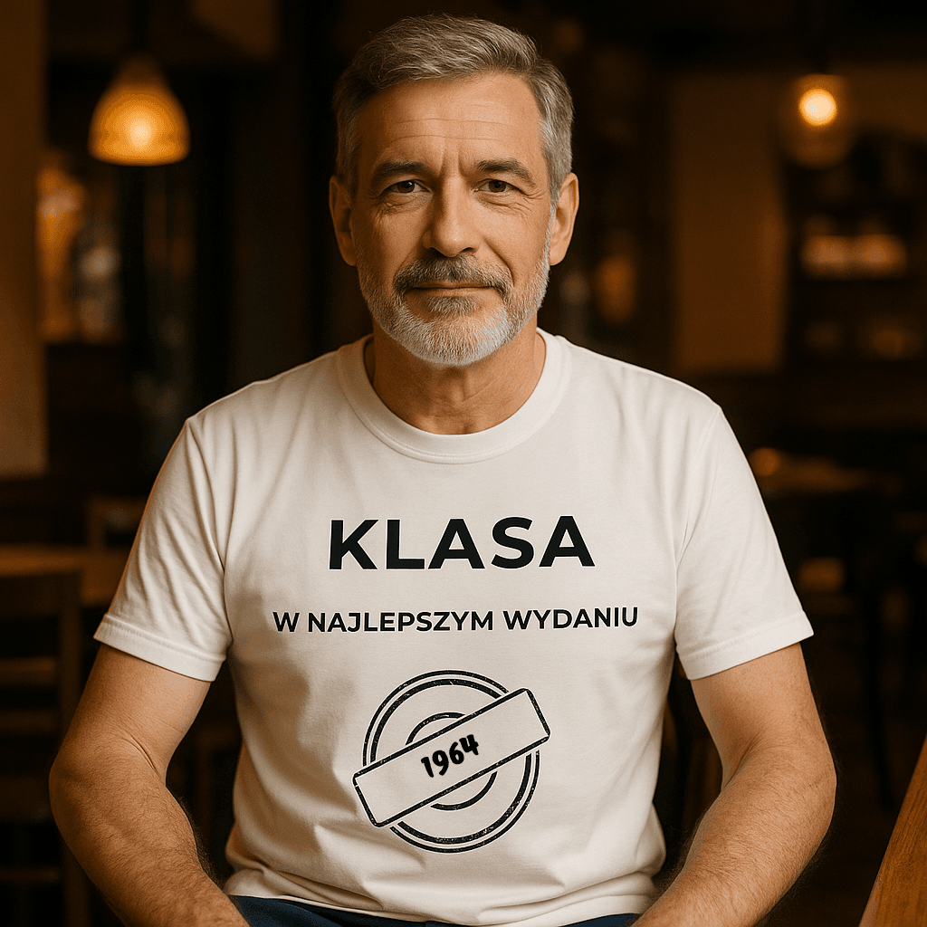 Koszulka 1964 – KLASA. W najlepszym wydaniu (Męska, Biała)