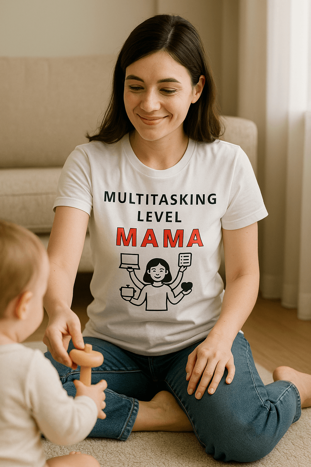 Multitasking Level  - Mama Lifestyle Edition (biała)