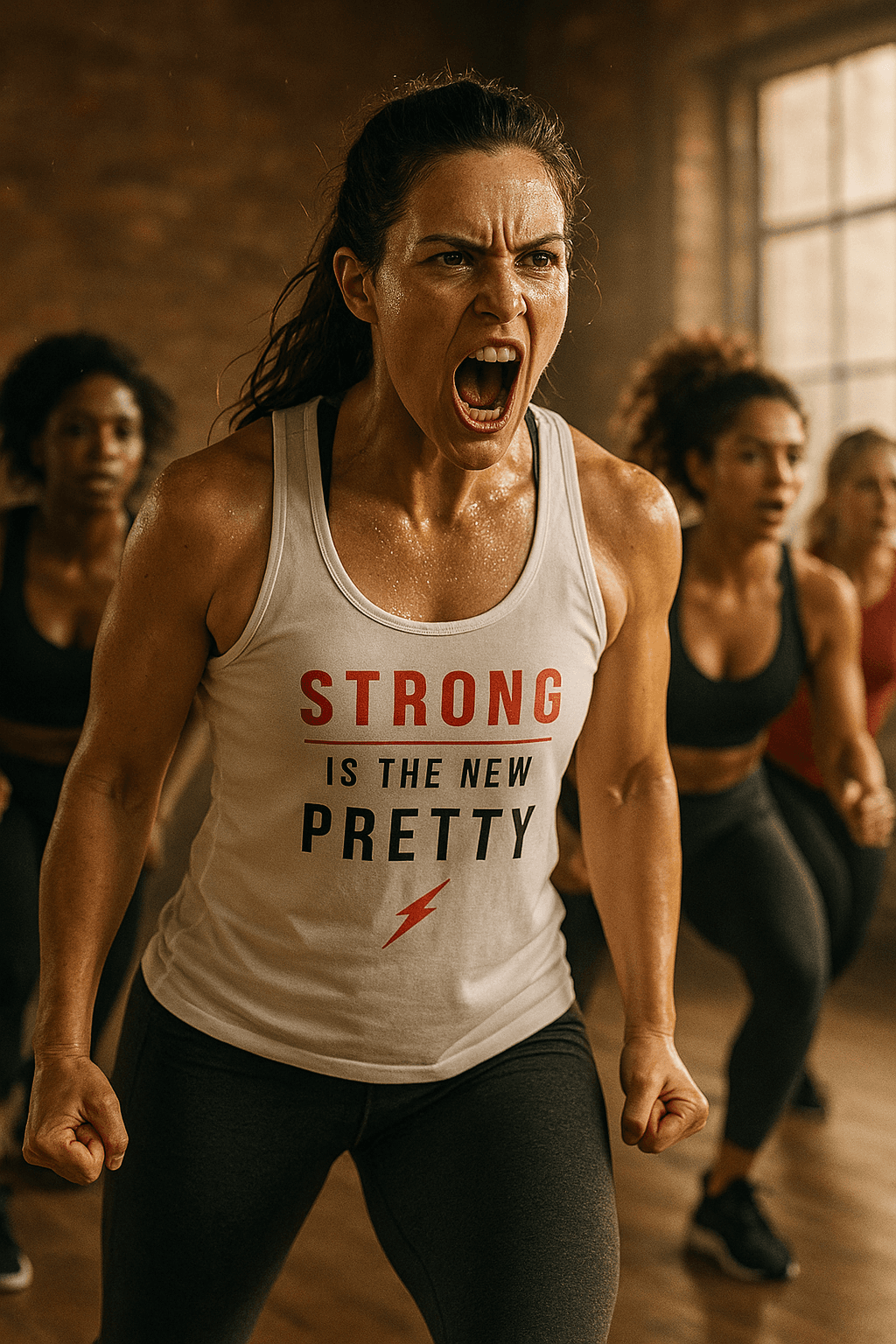Strong Is The Pretty Tank Top - Pretty Strong Collection (biała)