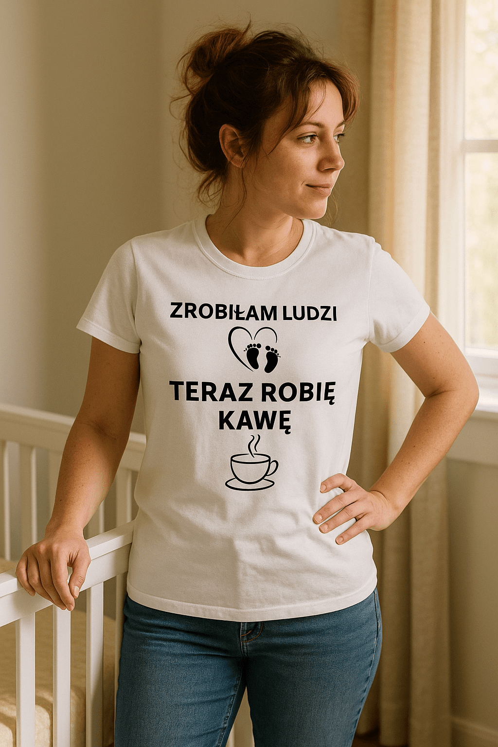 Zrobiłam ludzi, robię kawę - Mama Lifestyle Edition (biała)