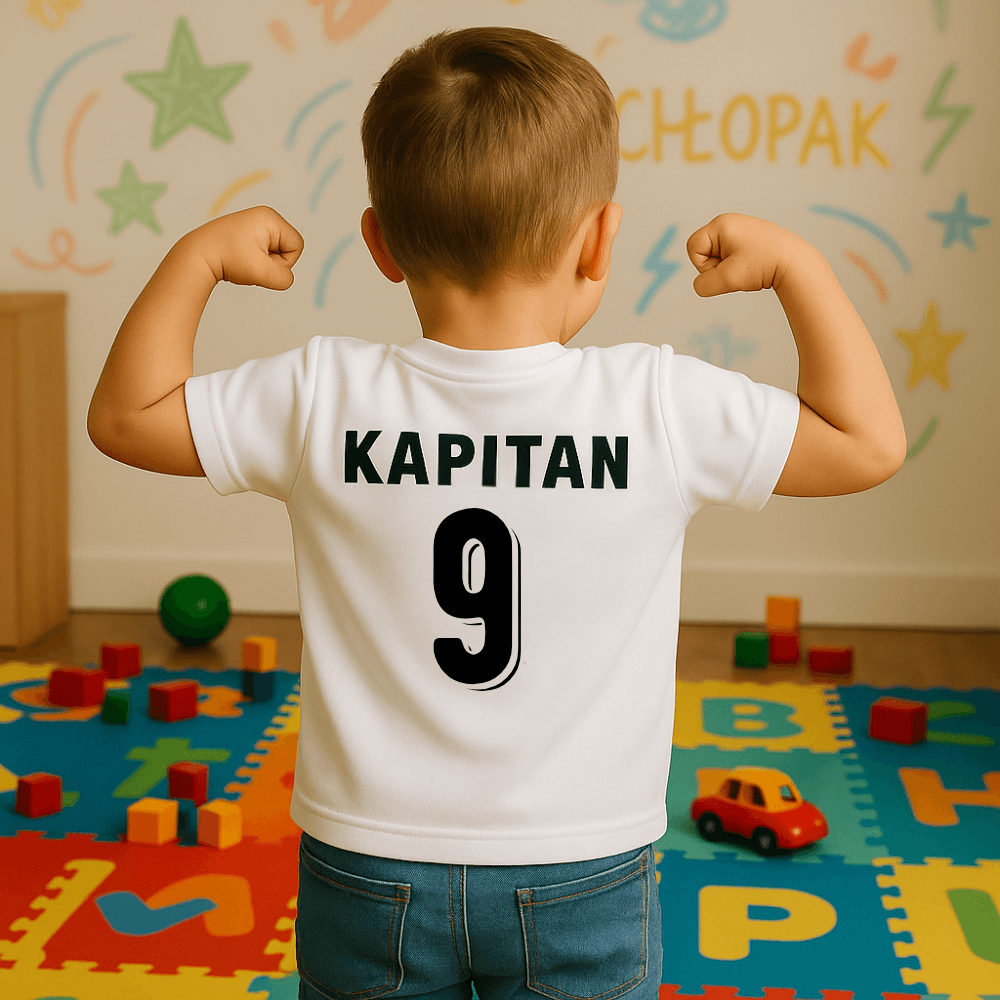 MAŁY, ALE Z CHARAKTEREM – Koszulka Sportowa dla Chłopaka
