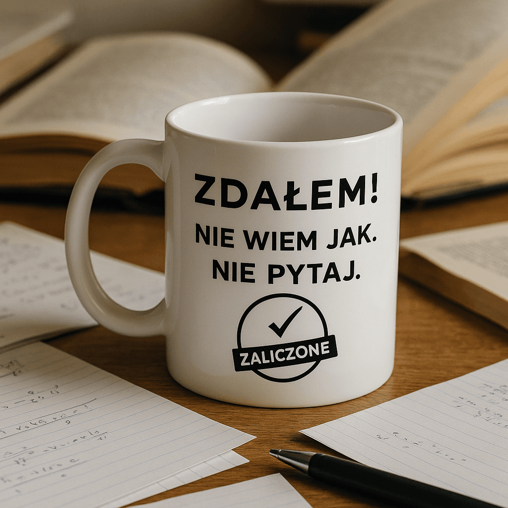 Kubek: ZDAŁEM – Nie pytaj jak. Wersja Limitowa 2025
