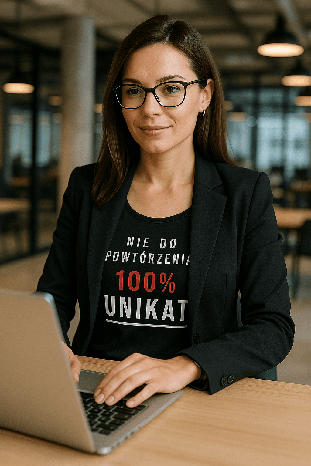 100% UNIKAT Tank Top - Strong Pretty Collection (czarna)
