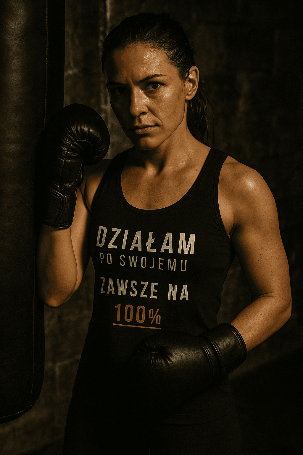 Zawsze na 100% Tank Top - Strong Pretty Collection (czarna)
