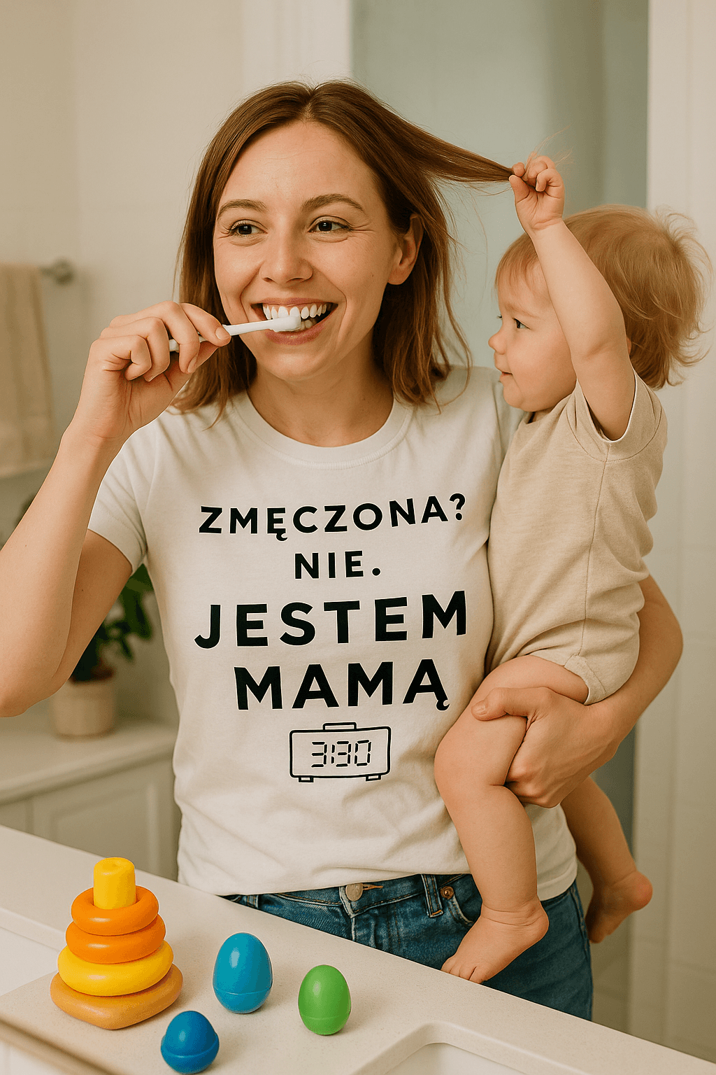 ZMĘCZONA? NIE. JESTEM MAMĄ. 3:30 (biała)