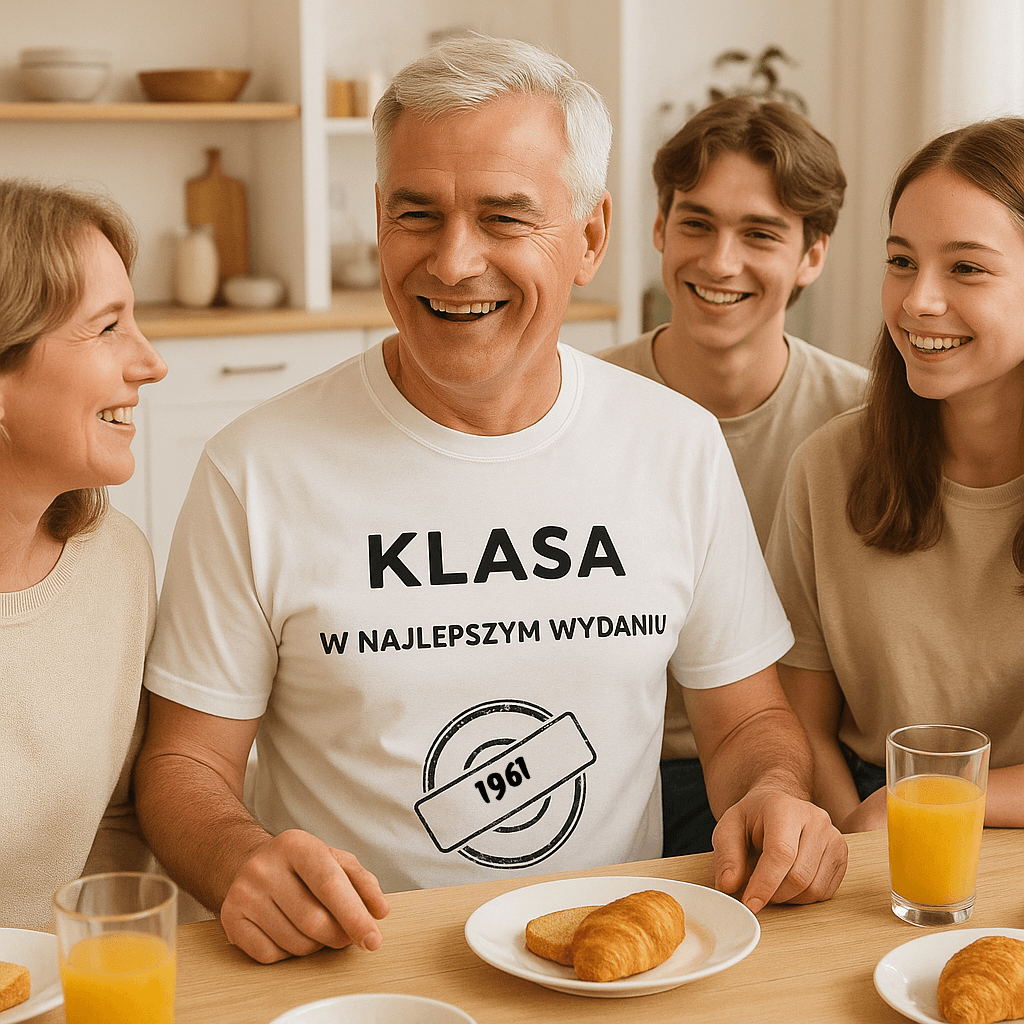 Koszulka 1961 – KLASA. W najlepszym wydaniu (Męska, Biała)