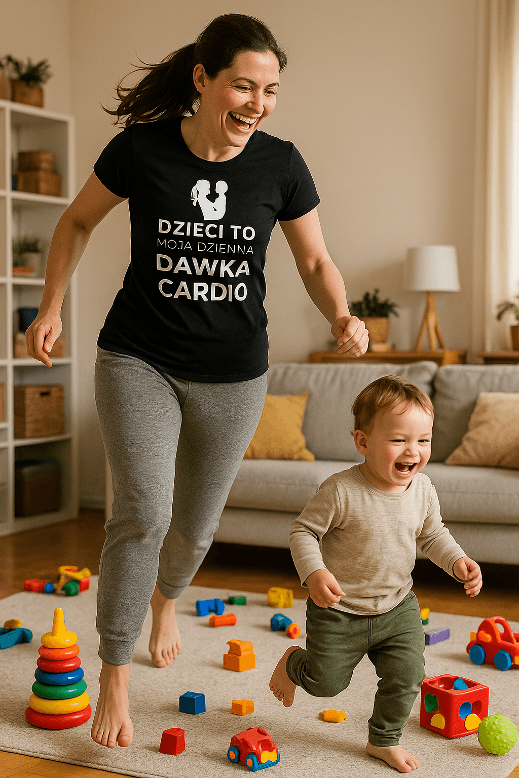 Dzienna dawka cardio - Mama Edition (czarna)