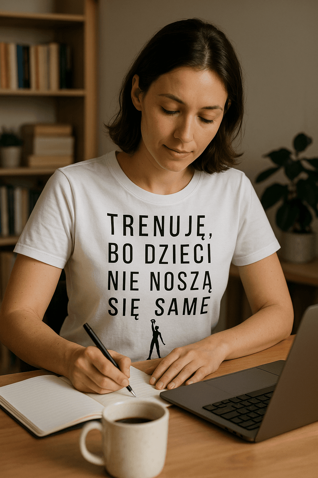 Trenuję bo dzieci nie noszą się same – Mama Edition (biała)