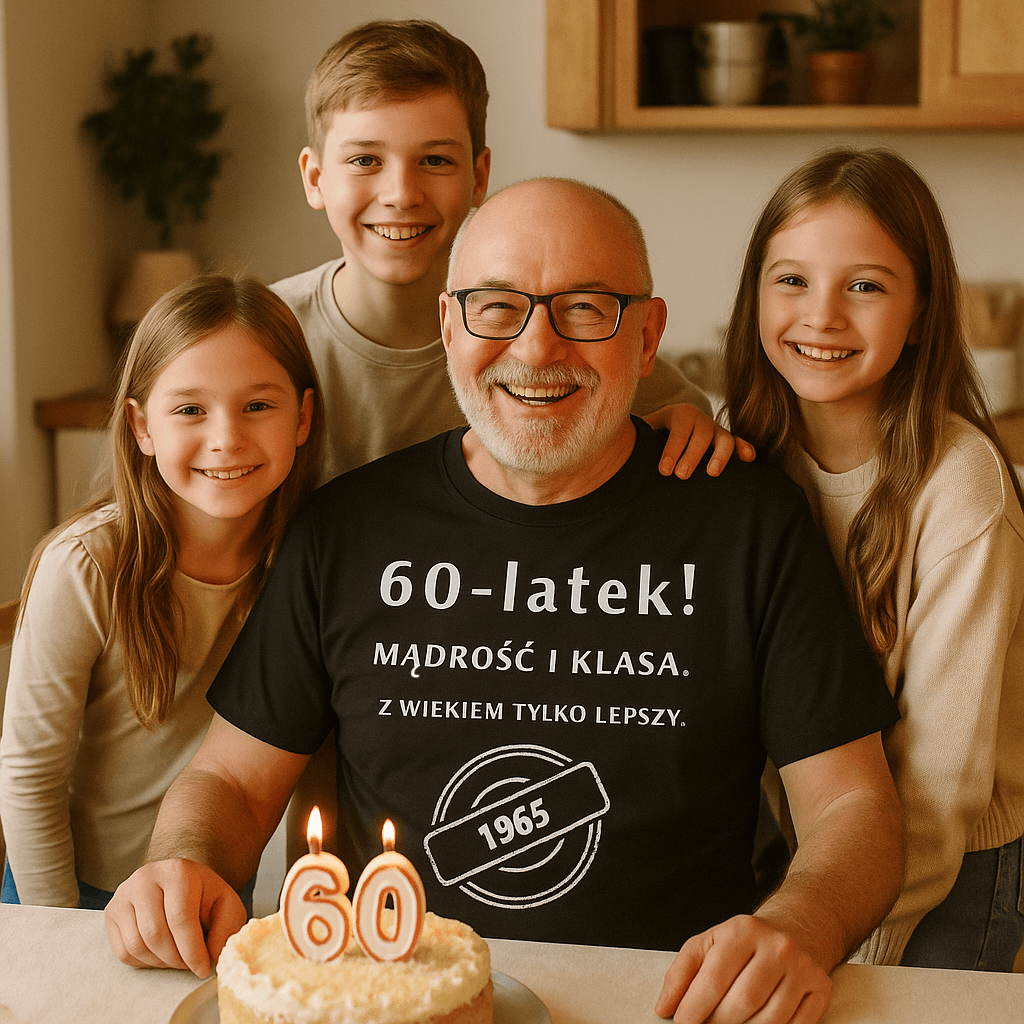 60-latek! Mądrość i klasa. Z wiekiem tylko lepszy (czarna) – Wersja Limitowana 1965