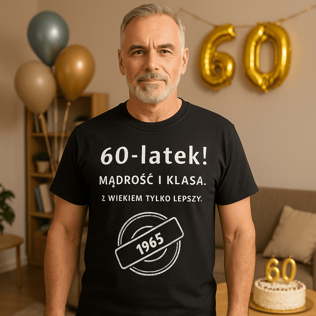 60-latek! Mądrość i klasa. Z wiekiem tylko lepszy (czarna) – Wersja Limitowana 1965