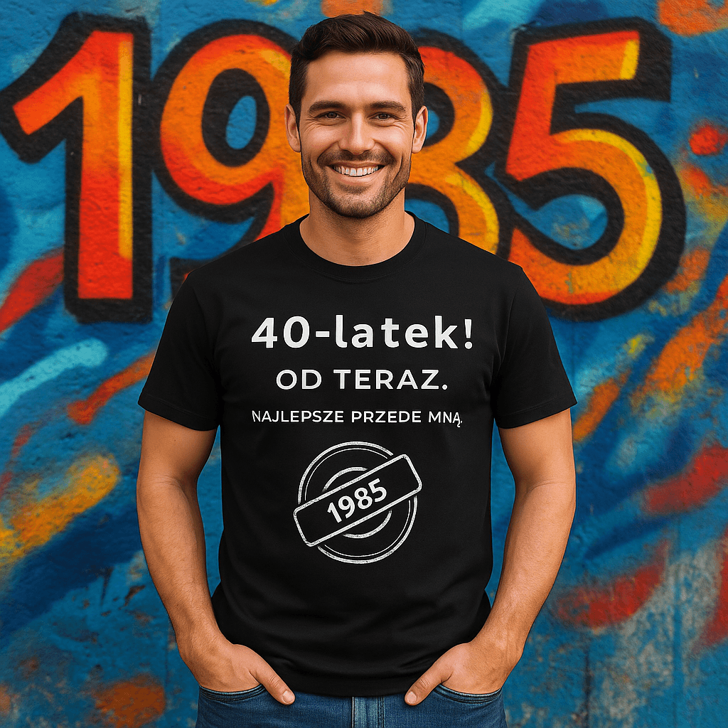 40-latek! Od teraz. To dopiero początek (czarna) – Wersja Limitowana 1985