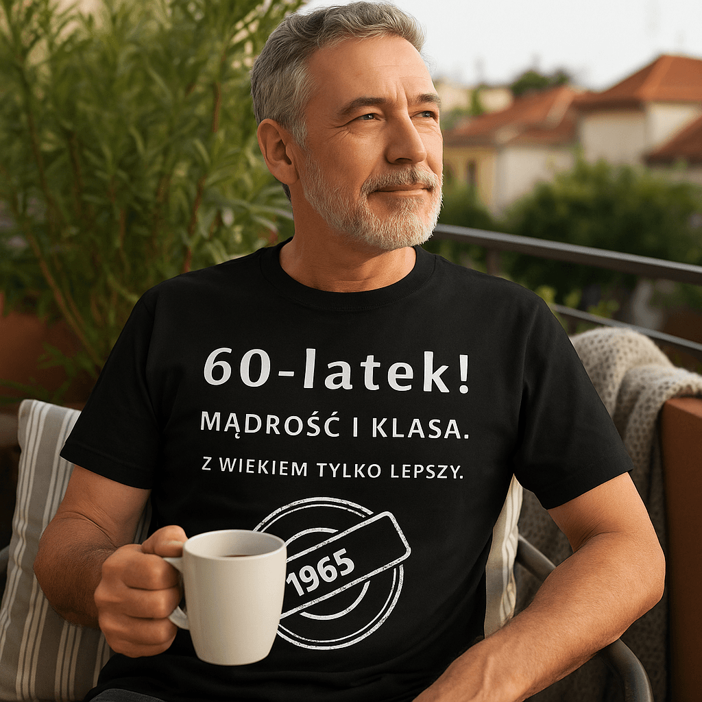 60-latek! Mądrość i klasa. Z wiekiem tylko lepszy (czarna) – Wersja Limitowana 1965