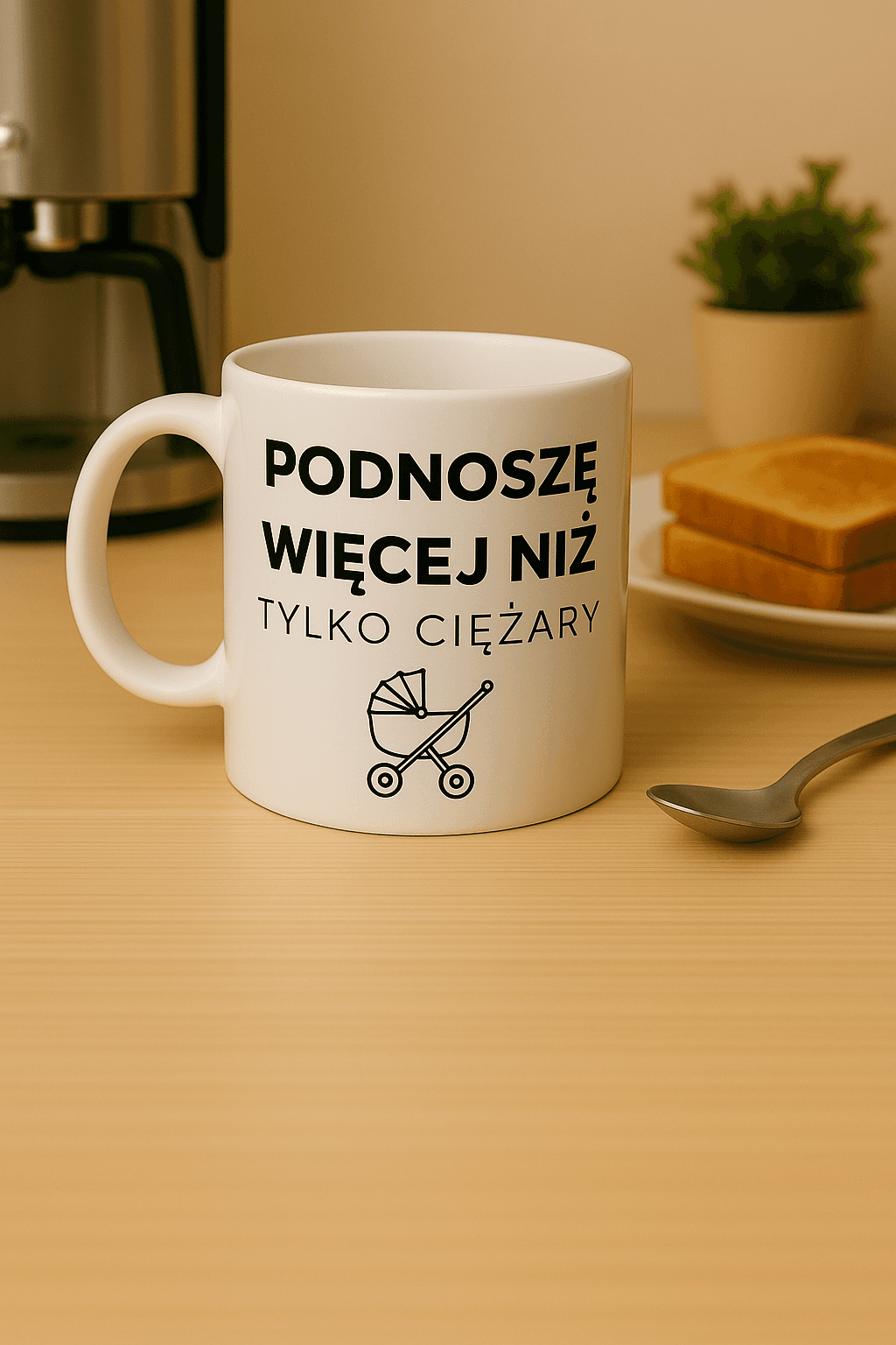 Kubek: Podnoszę więcej niż tylko ciężary 👶 – MAMA edition