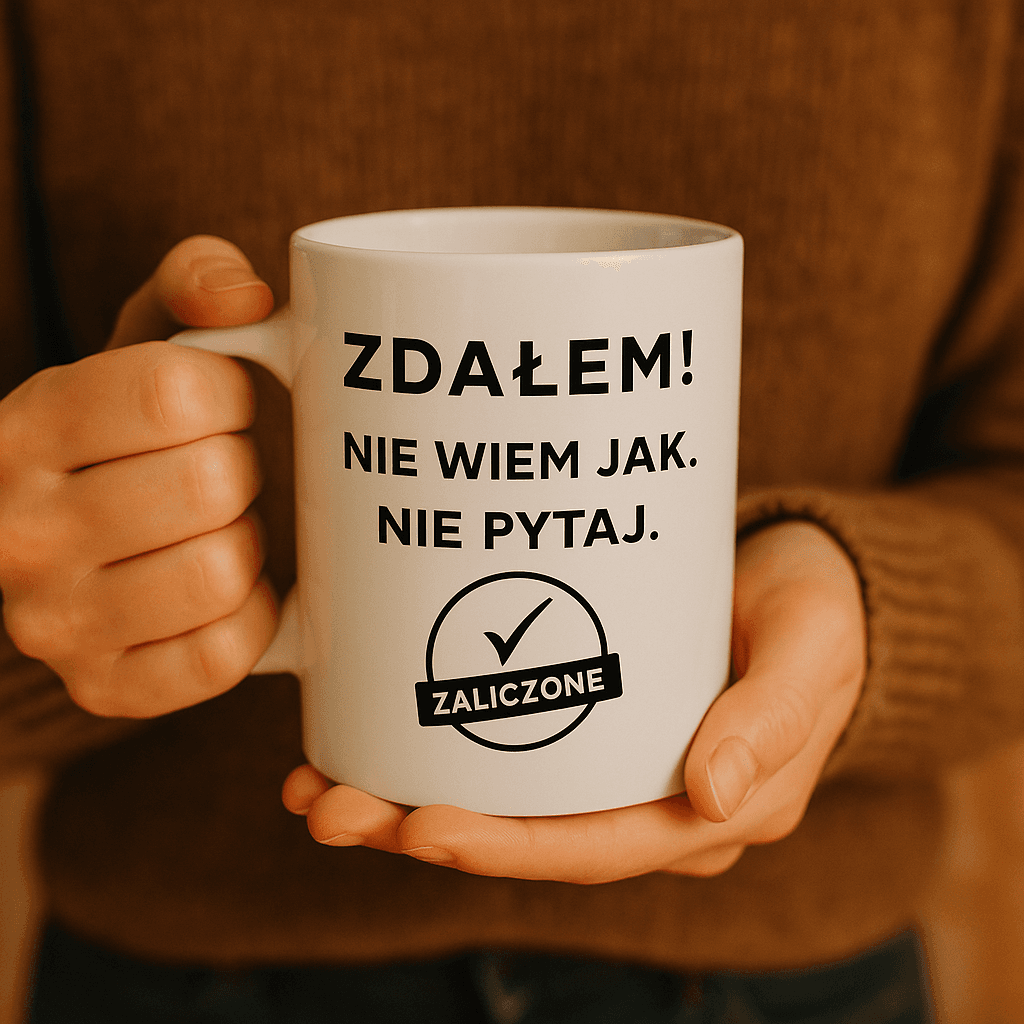 Kubek: ZDAŁEM – Nie pytaj jak. Wersja Limitowa 2025