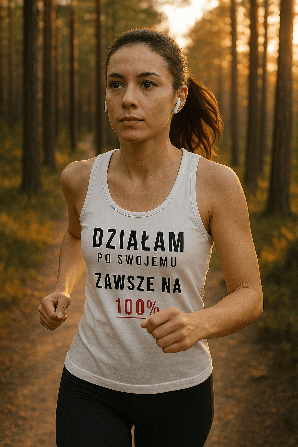 Zawsze na 100% Tank Top - Strong Pretty Collection (biała)
