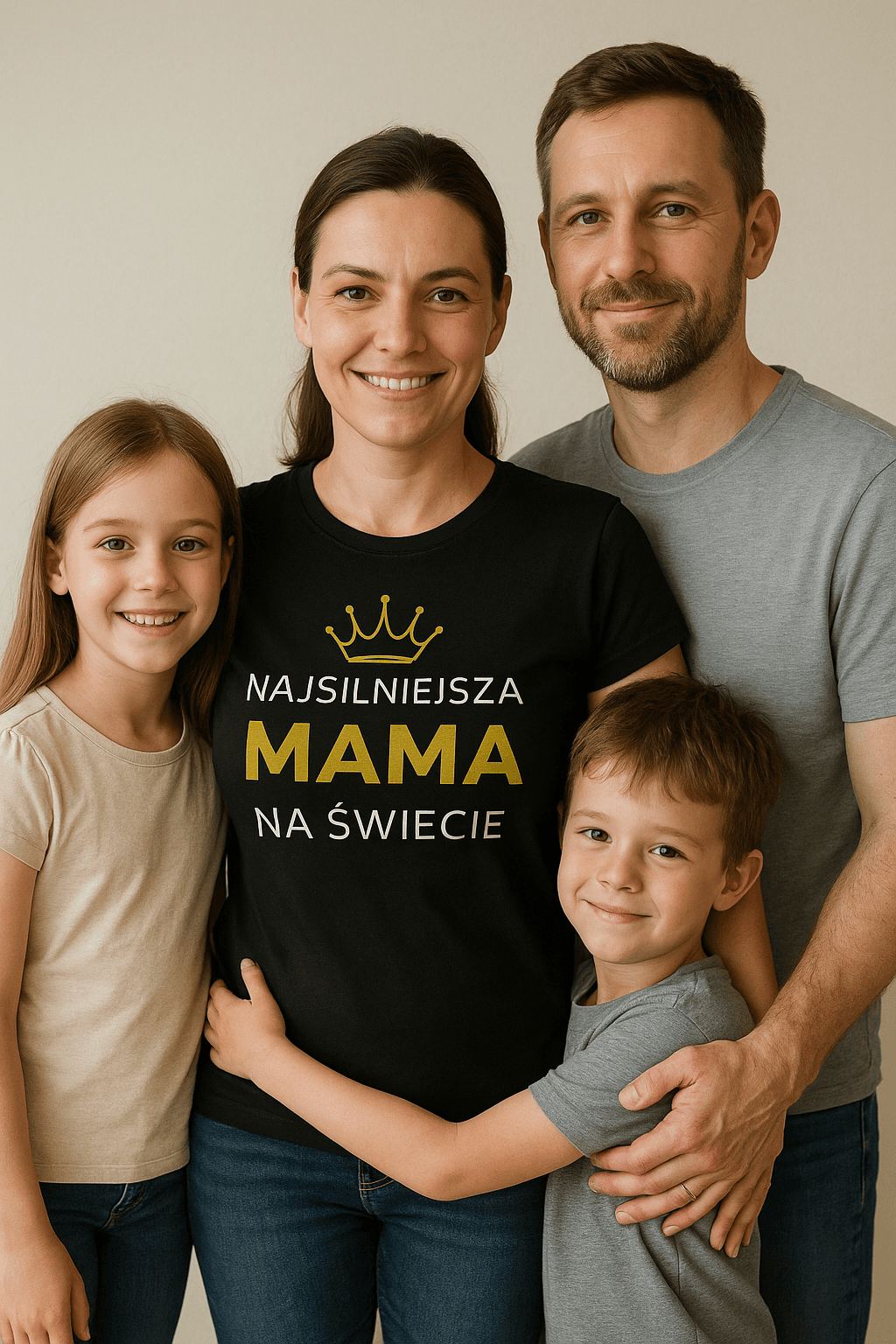 Najsilniejsza Mama - Mama Gold Edition (czarna)