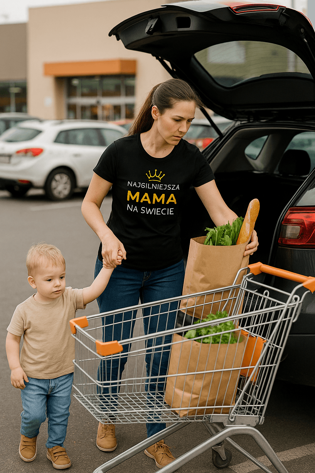 Najsilniejsza Mama - Mama Gold Edition (czarna)