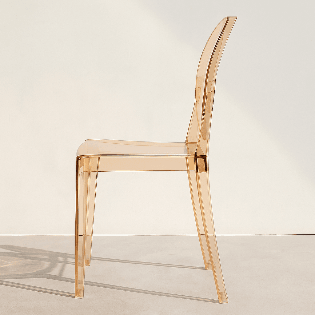 Krzesło transparentne typu ghost (styl Victoria) – sztaplowane, event/konferencja