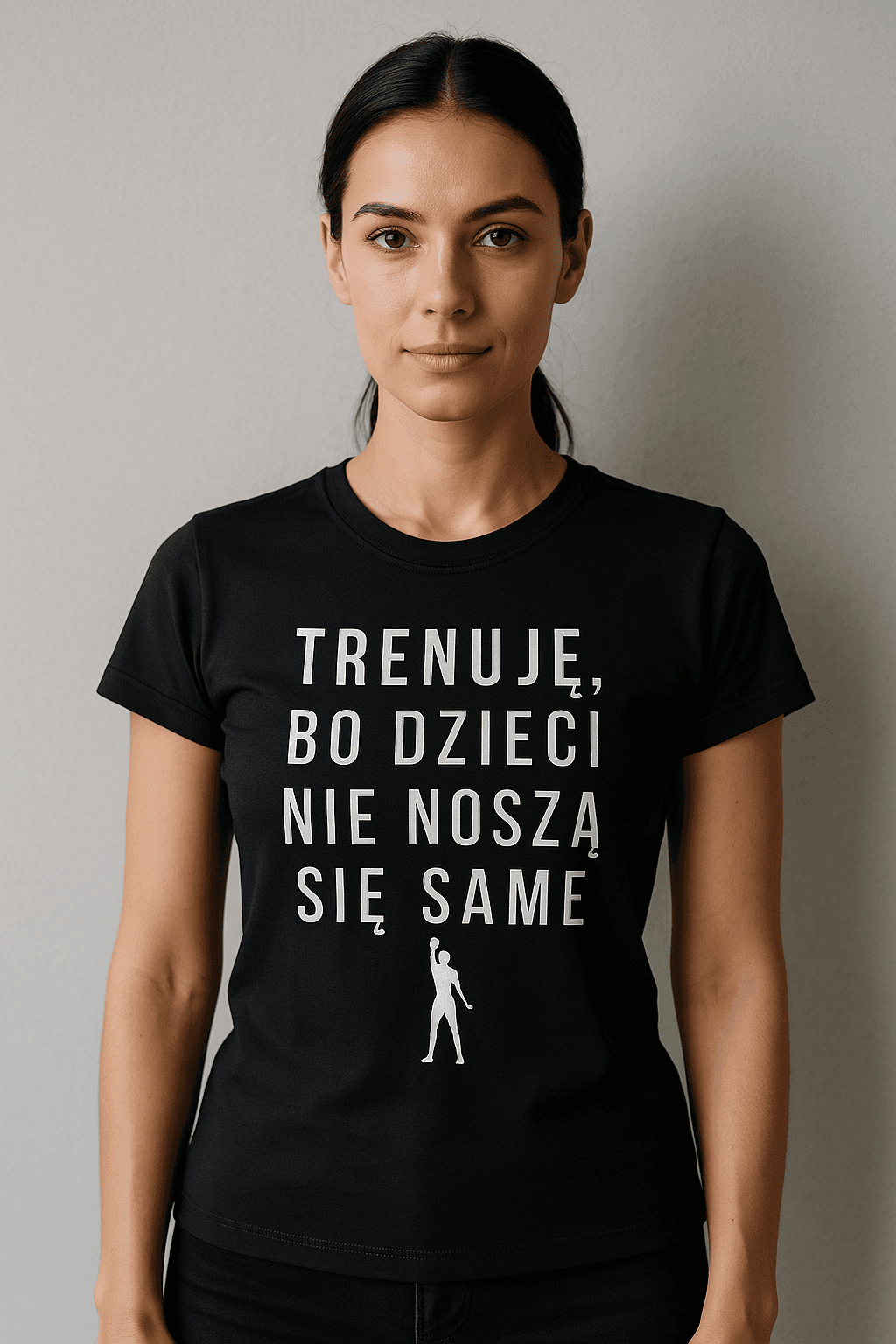 Trenuję bo dzieci nie noszą się same – Mama Edition (czarna)
