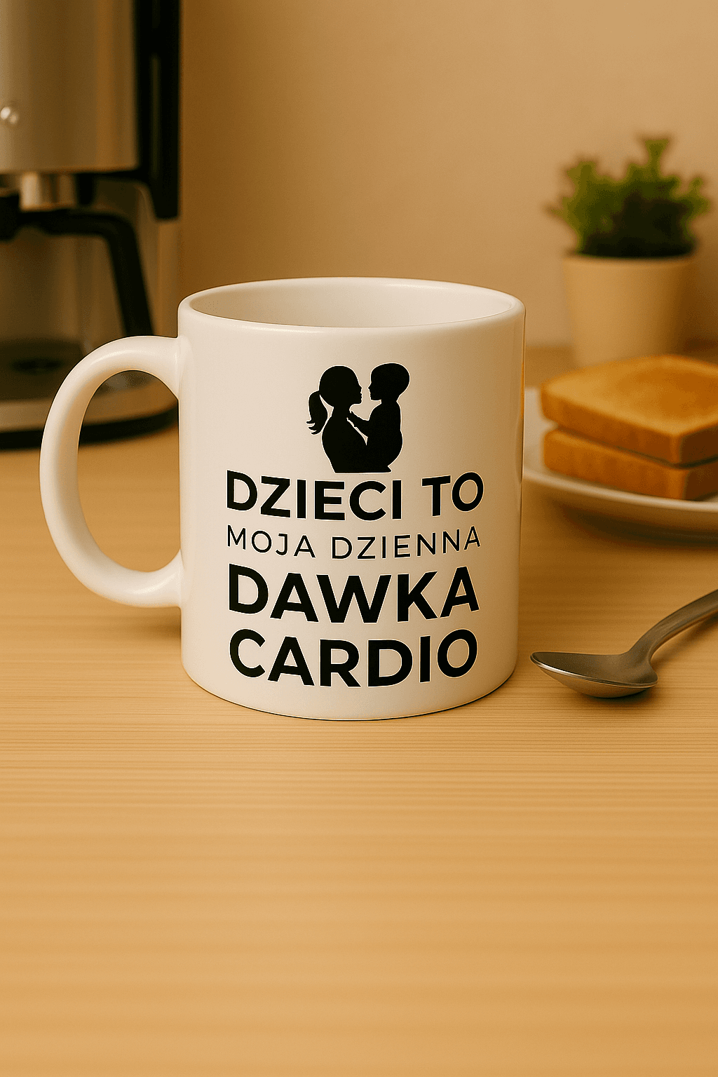 Kubek: Dzienna dawka cardio - Mama Edition