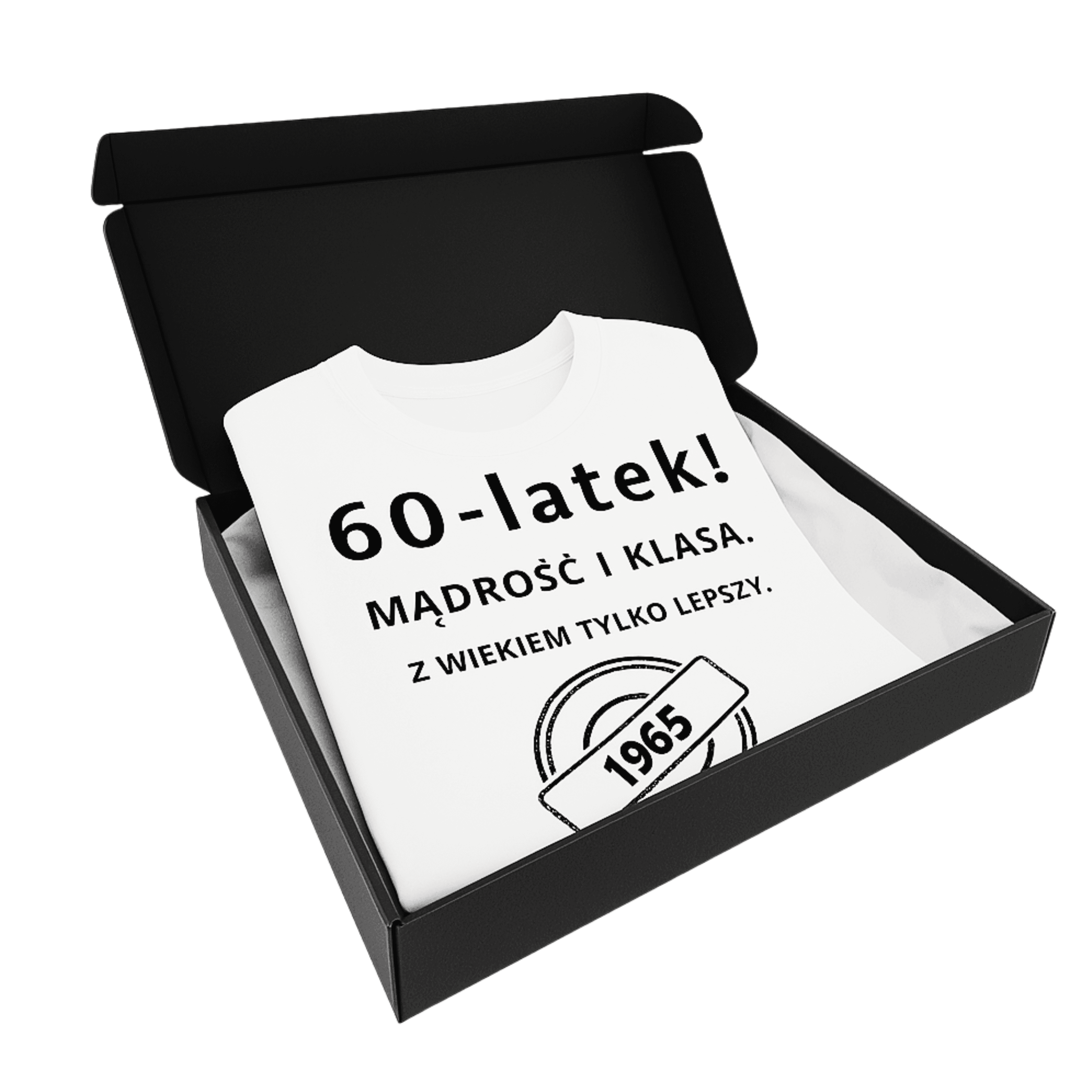 60-latek! Mądrość i klasa. Z wiekiem tylko lepszy (biała) – Wersja Limitowana 1965