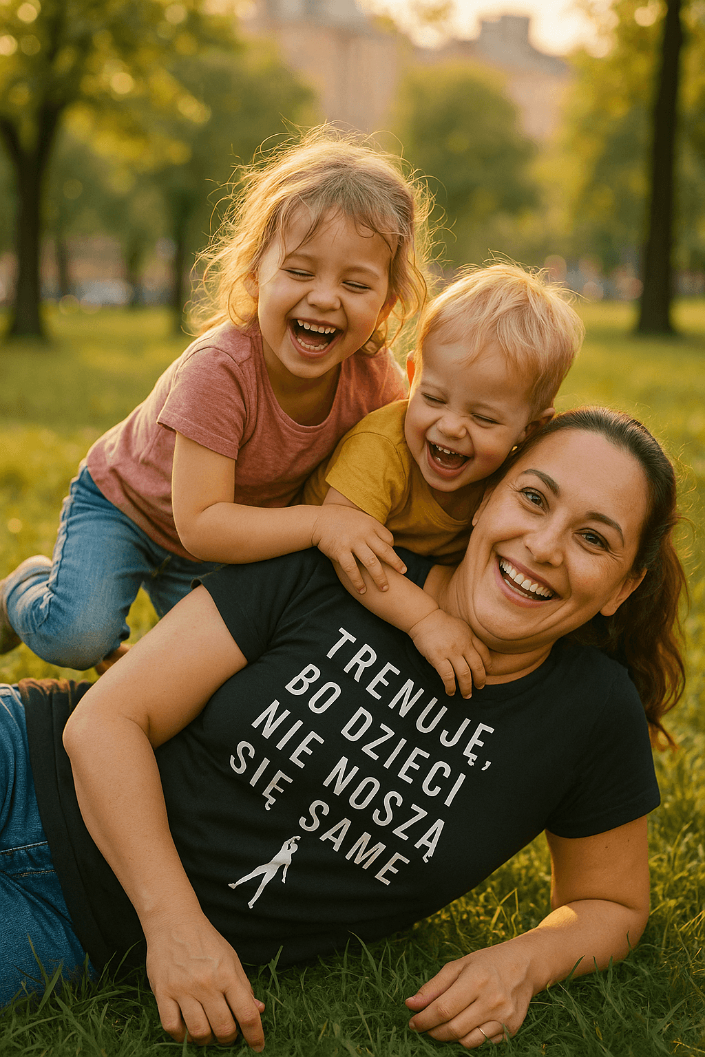 Trenuję bo dzieci nie noszą się same – Mama Edition (czarna)