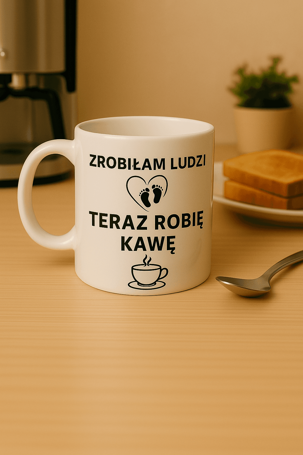 Kubek: Zrobiłam ludzi, robię kawę - Mama Lifestyle Edition