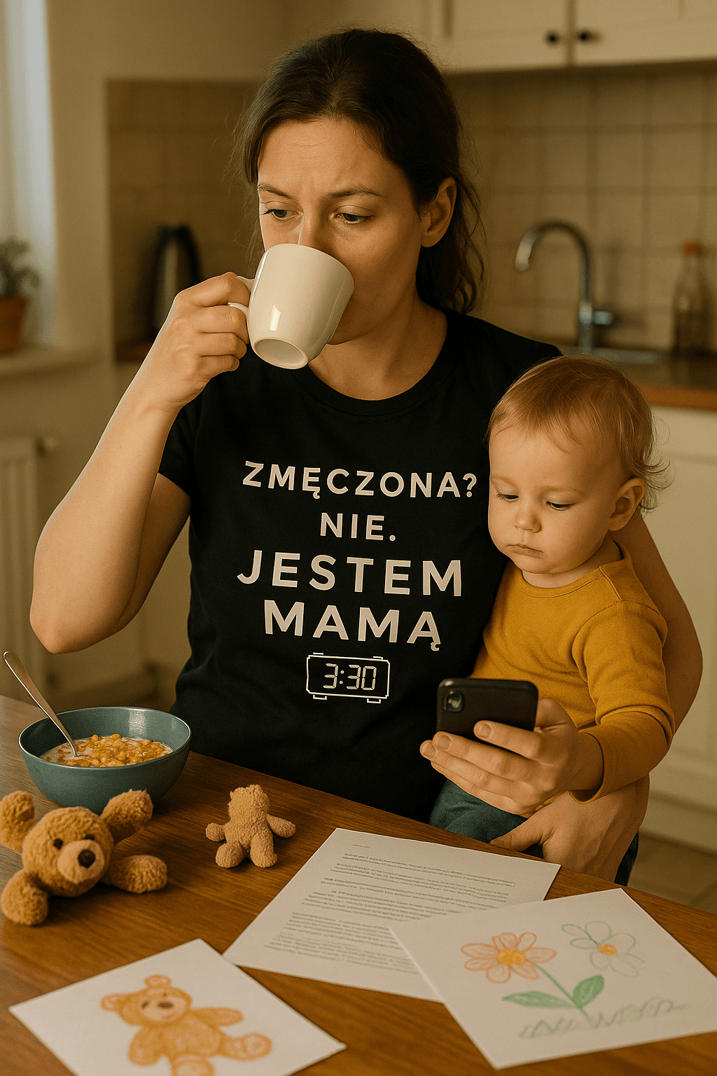 ZMĘCZONA? NIE. JESTEM MAMĄ. 3:30 (czarna)