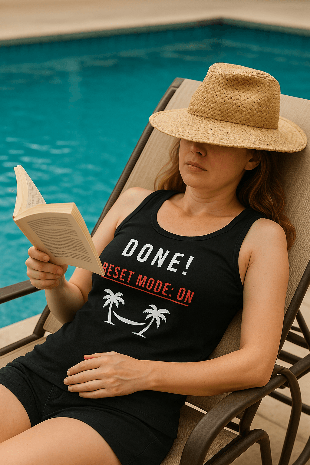 Done! Reset Mode: ON | Dla Niej Tank Top (czarny)