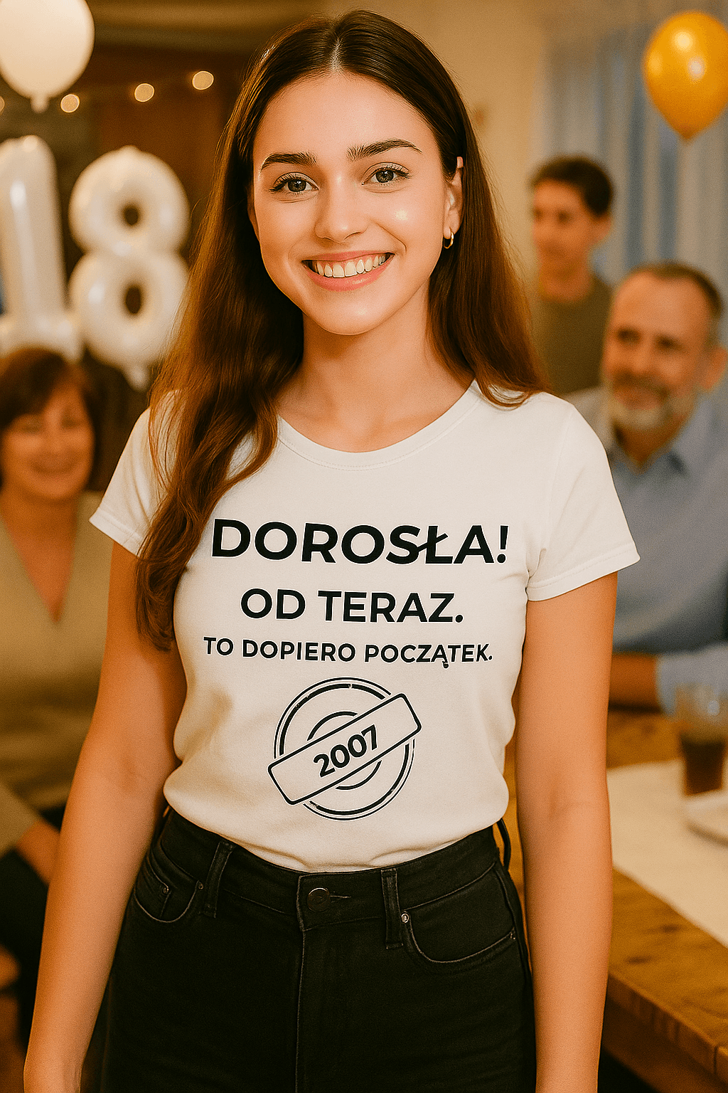 Zestaw Koszulka + Kubek: DOROSŁA – Od teraz. To dopiero początek (biała). Wersja Limitowana 2007