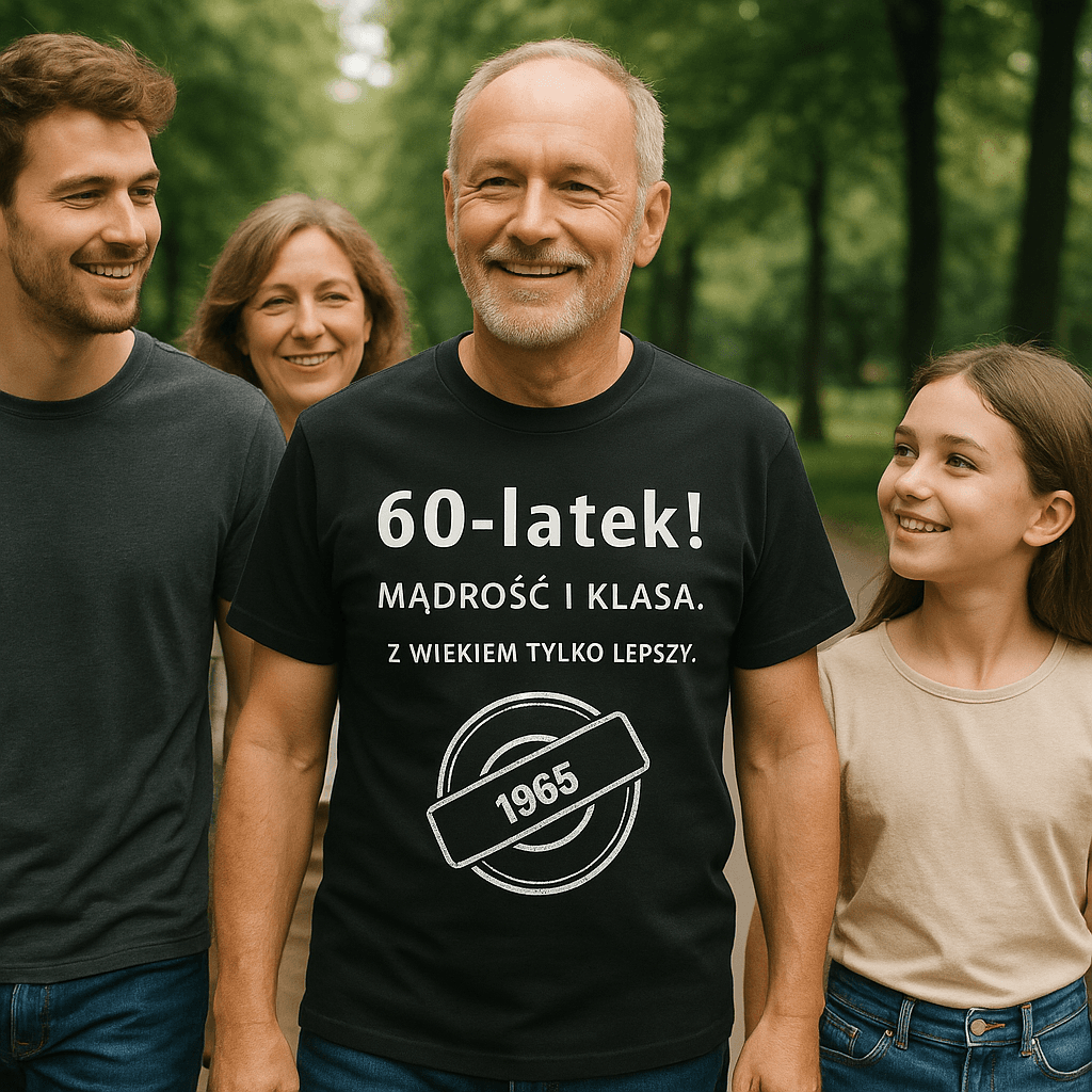 60-latek! Mądrość i klasa. Z wiekiem tylko lepszy (czarna) – Wersja Limitowana 1965