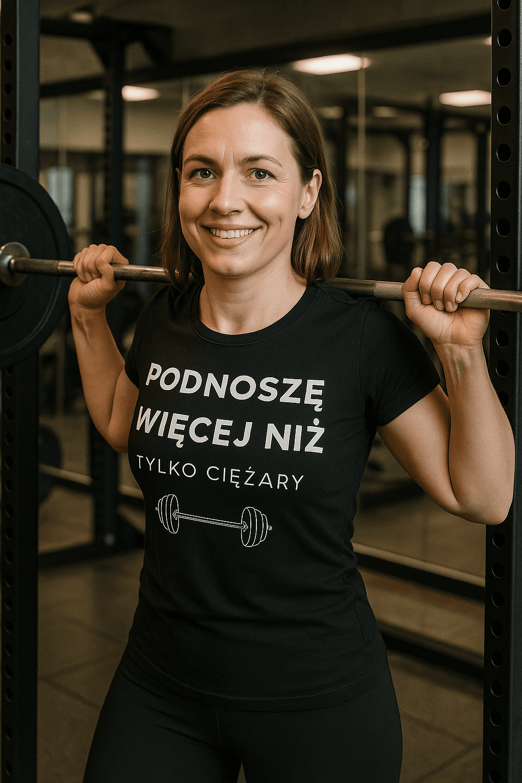 Podnoszę więcej niż tylko ciężary 🏋️‍♂️ – MAMA edition (czarna)