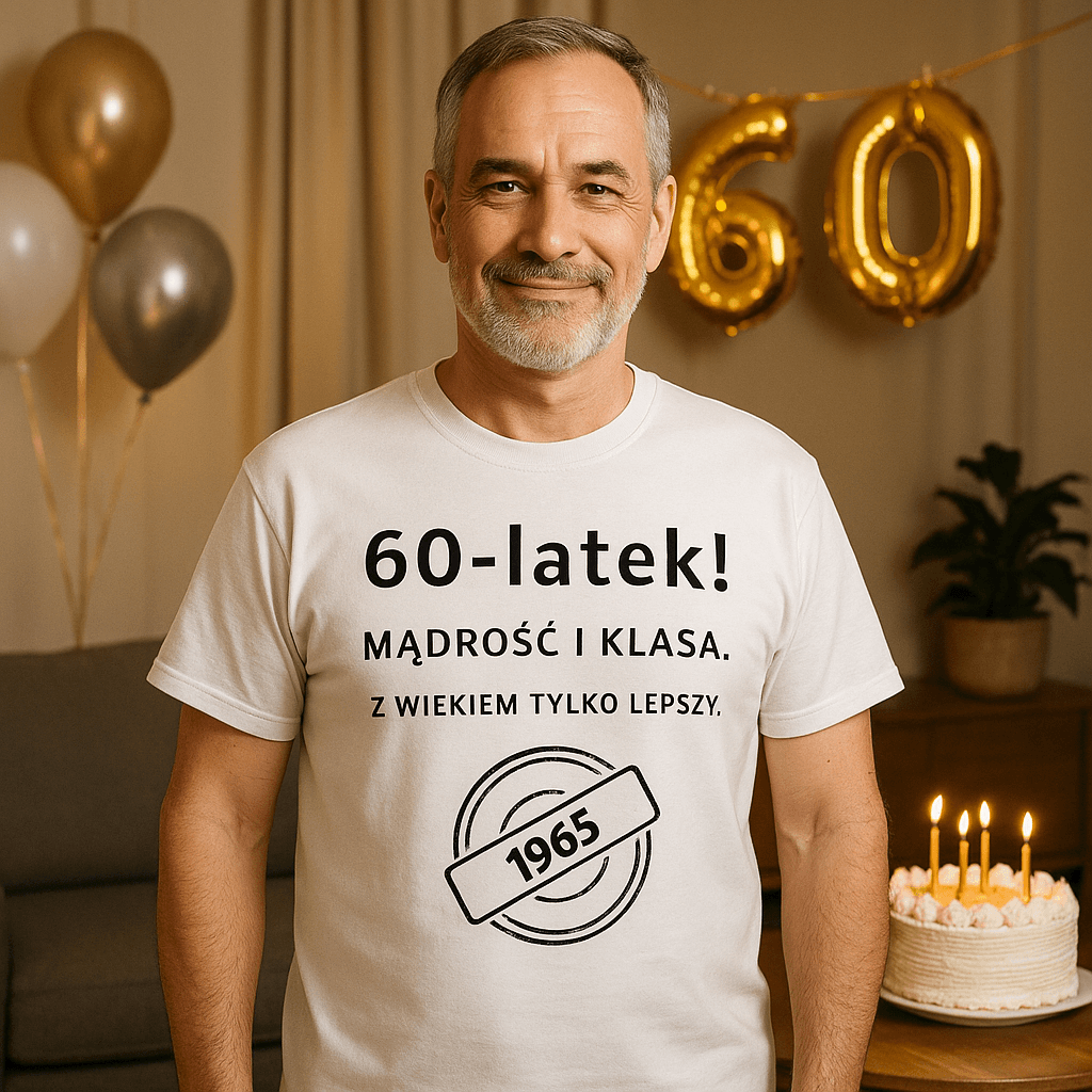 60-latek! Mądrość i klasa. Z wiekiem tylko lepszy (biała) – Wersja Limitowana 1965