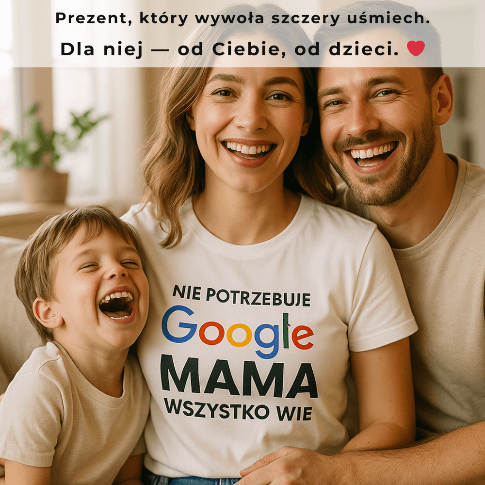 Zestaw Koszulka + Kubek: Mama Wie - Mama Lifestyle Edition (biała) TOP PREZENT