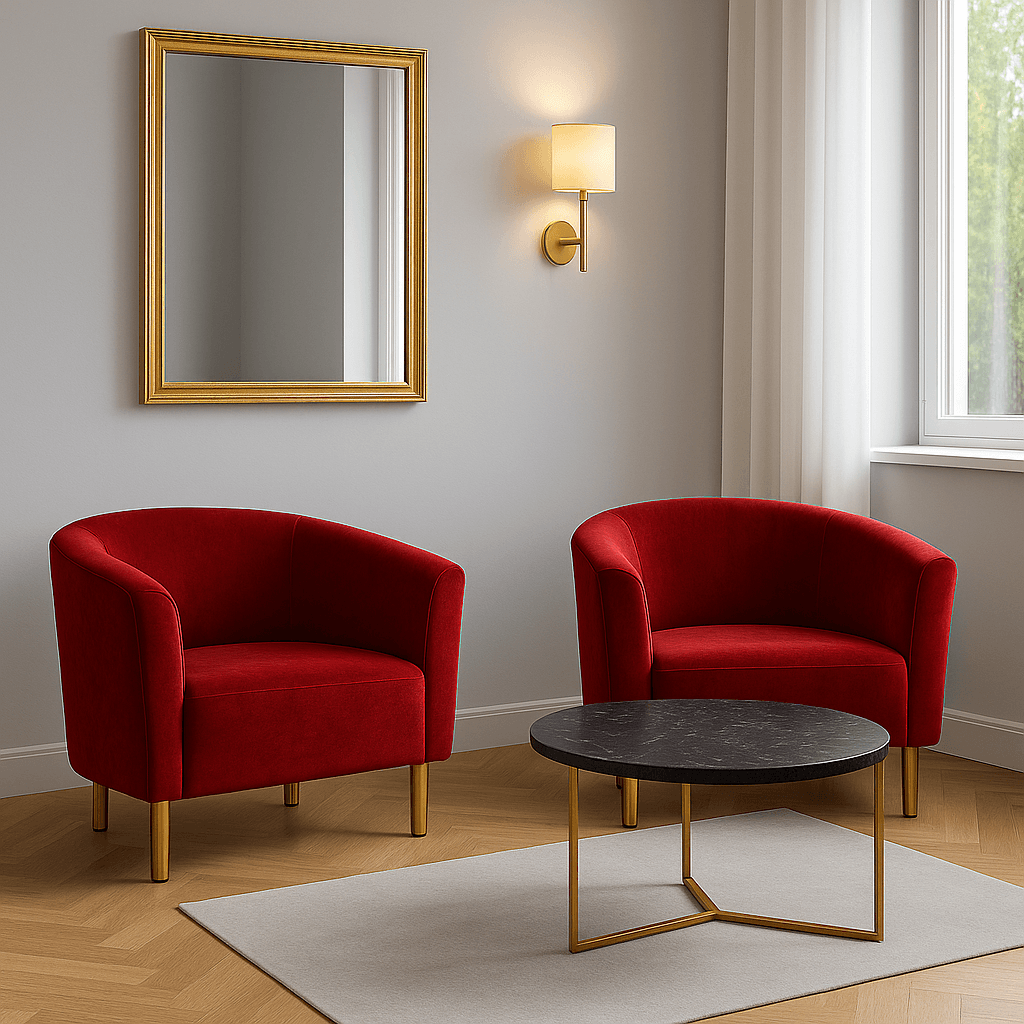 Fotel Tapicerowany Glamour Velvet – Luksus w Aksamitnym Wykończeniu