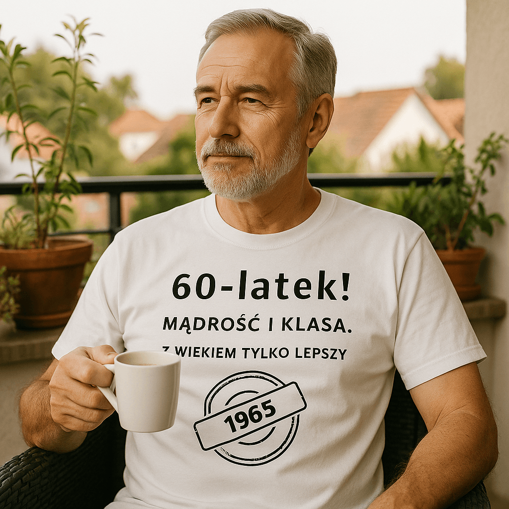 60-latek! Mądrość i klasa. Z wiekiem tylko lepszy (biała) – Wersja Limitowana 1965