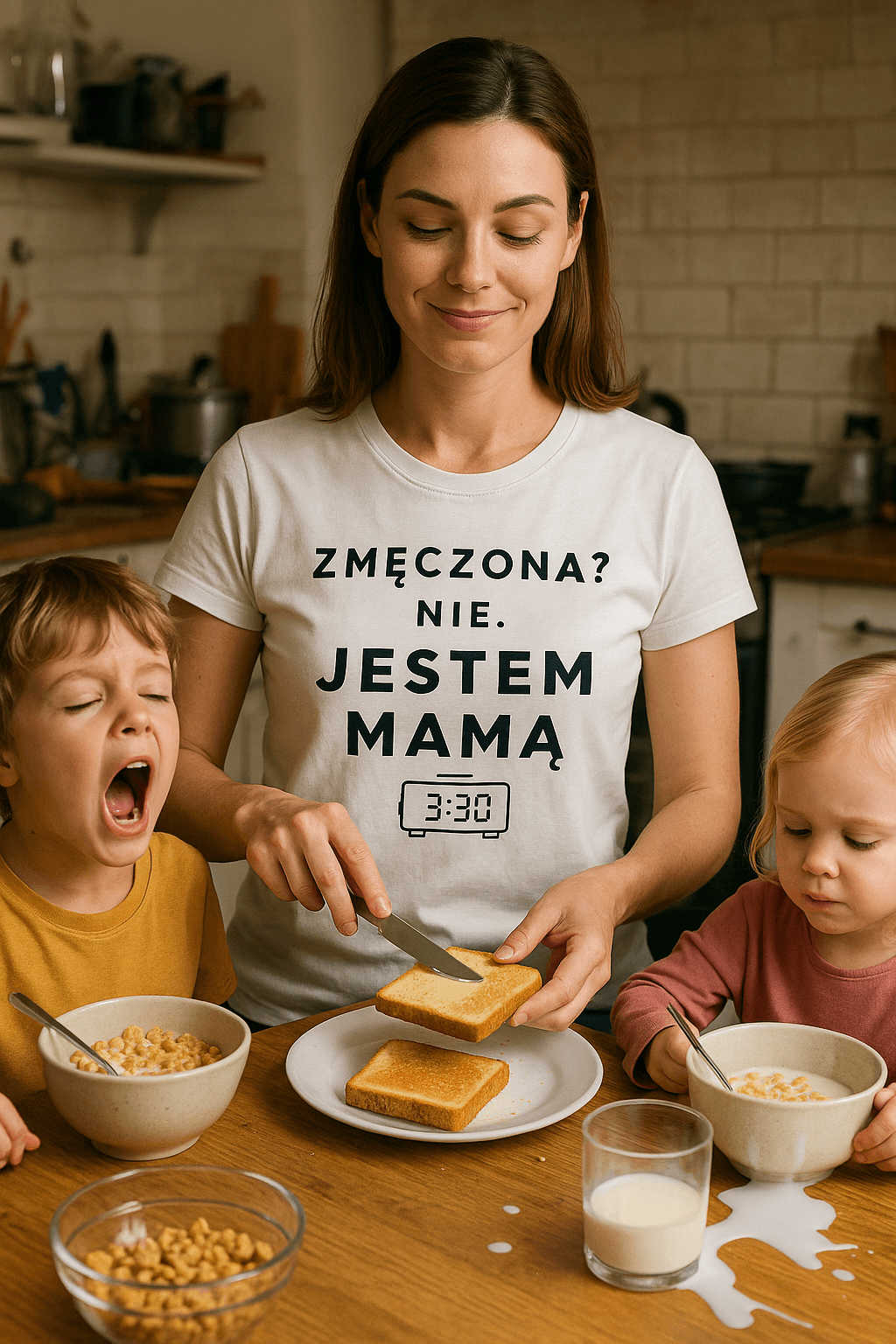 ZMĘCZONA? NIE. JESTEM MAMĄ. 3:30 (biała)