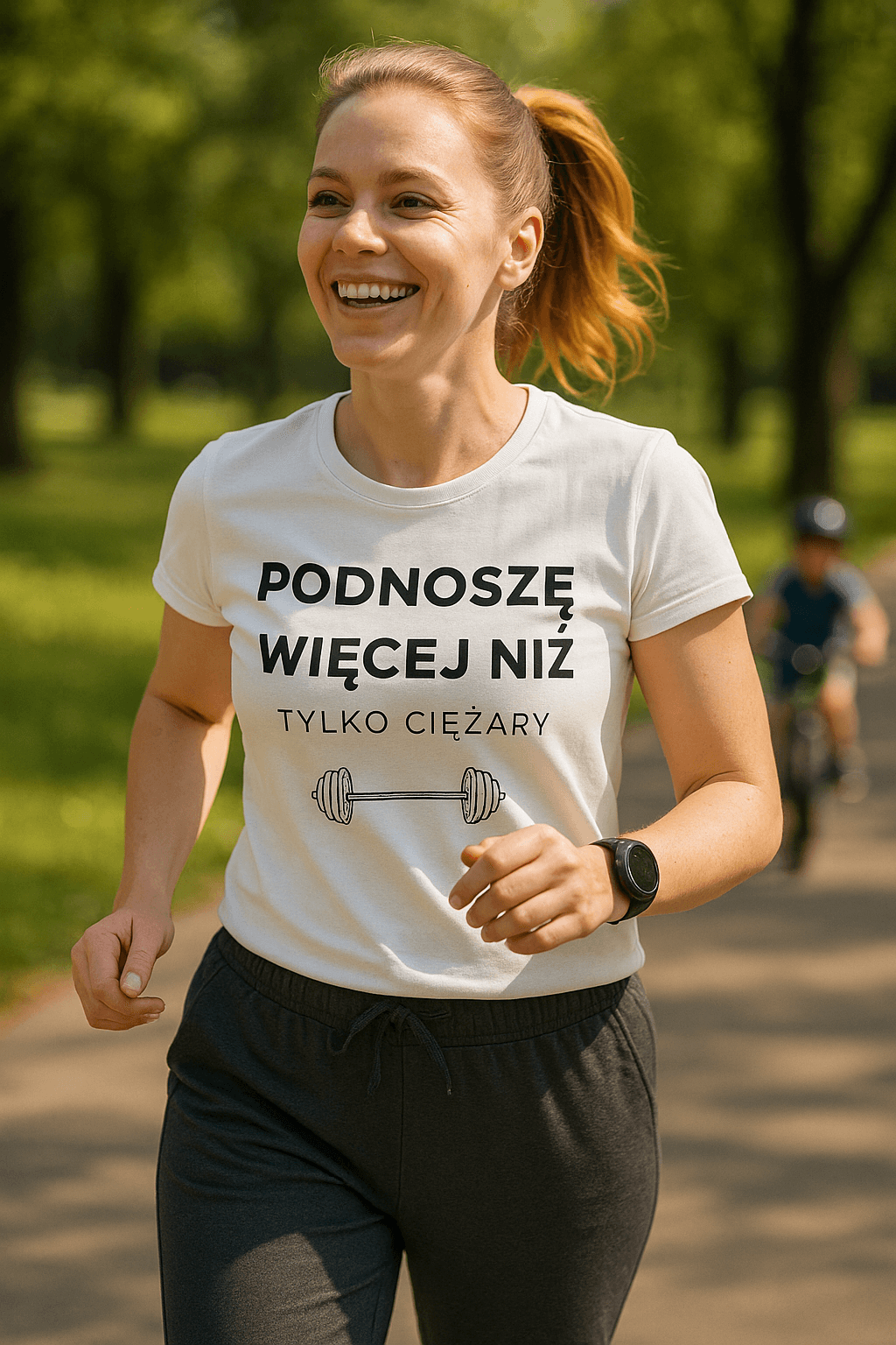 Podnoszę więcej niż tylko ciężary 🏋️‍♂️ – MAMA edition (biała)