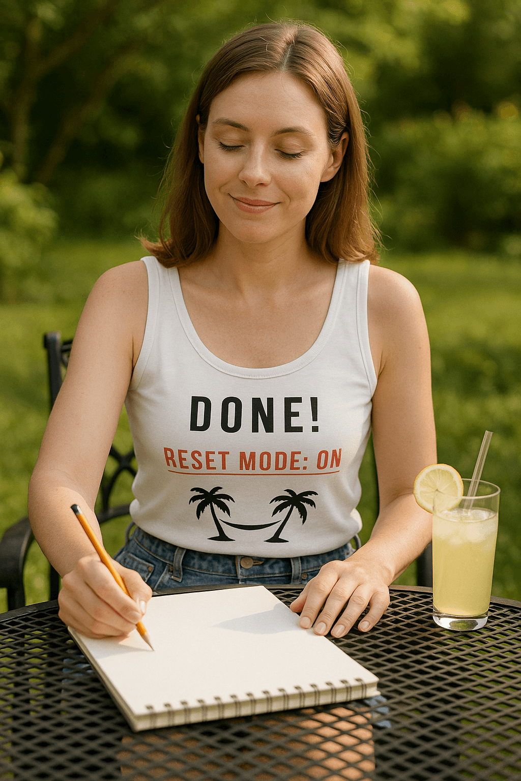 Done! Reset Mode: ON | Dla Niej Tank Top (biały)