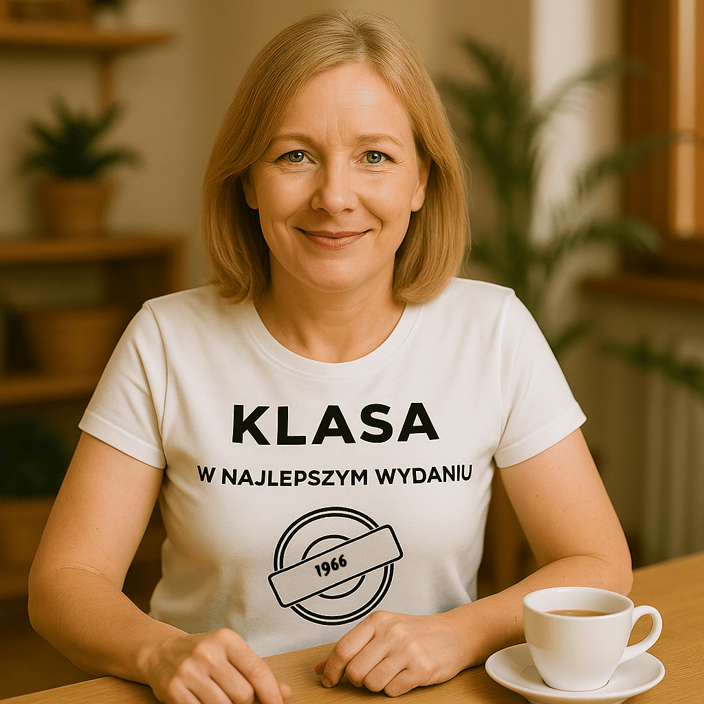 Koszulka 1966 – KLASA. W najlepszym wydaniu (Damska, Biała)