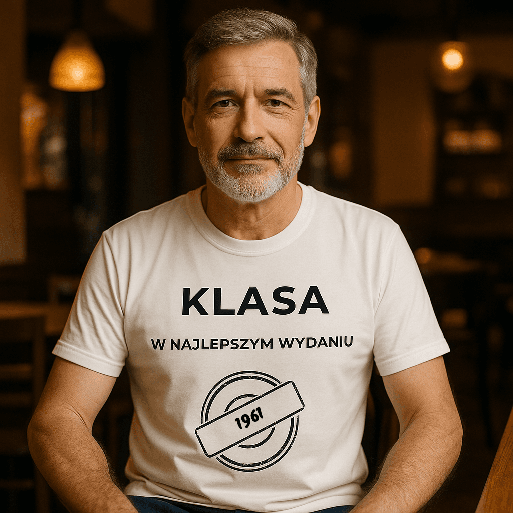 Koszulka 1961 – KLASA. W najlepszym wydaniu (Męska, Biała)