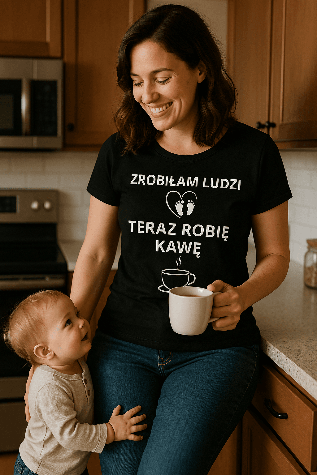Zrobiłam ludzi, robię kawę - Mama Lifestyle Edition (czarna)